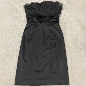 NEW bebe Black Strapless Mini Dress Size XXS